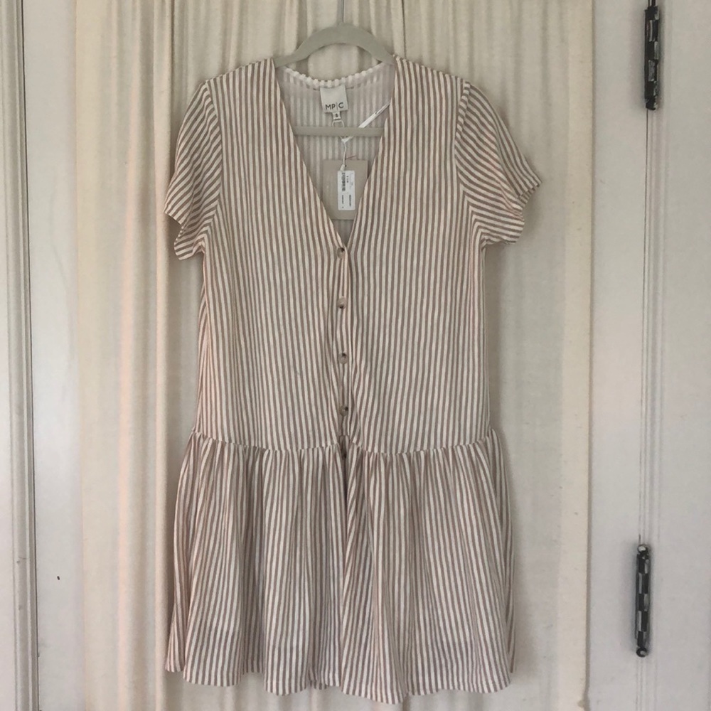 Drop waist mini dress